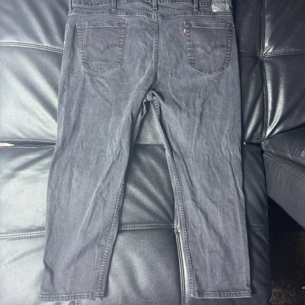 Levi Strauss Co. 502 Men's Straight Leg Jeans Gray Denim 5-Pocket Size 48x30 - Picture 2 of 16